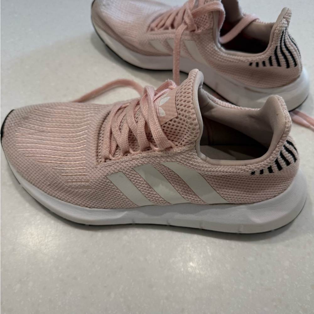 Adidas Light Pink and White Running Shoes